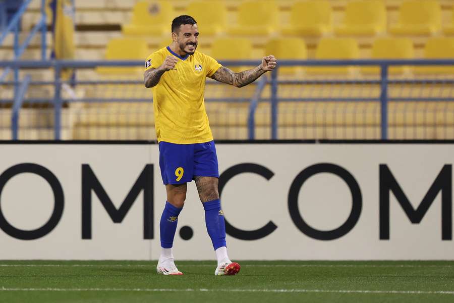 Joselu avec Al-Gharafa le 2 février. Joselu avec Al-Gharafa le 2 février.