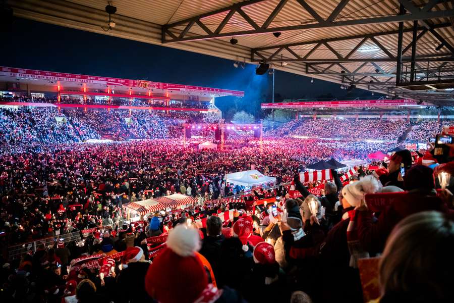 Stadion An der Alten Försterei podczas imprezy bożonarodzeniowej