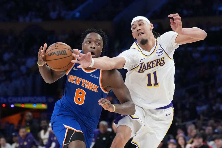 Knicks przegrali w Los Angeles z Lakers. Sochan nie pojawił się na parkiecie Knicks przegrali w Los Angeles z Lakers. Sochan nie pojawił się na parkiecie
