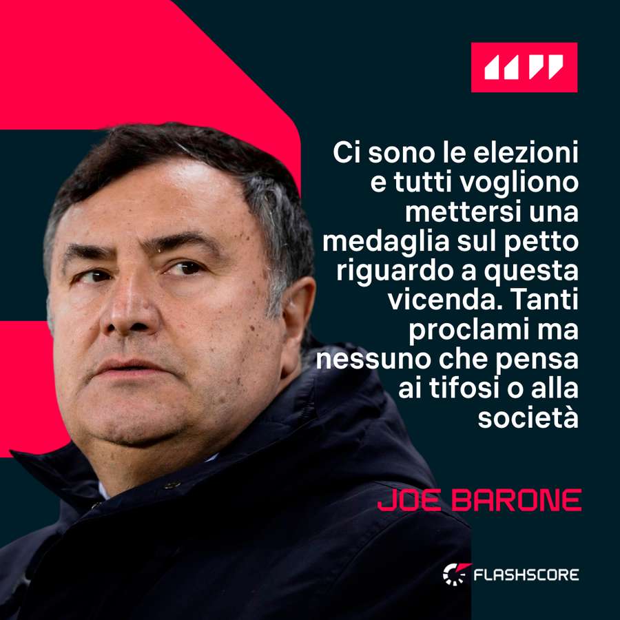 Le parole di Joe Barone