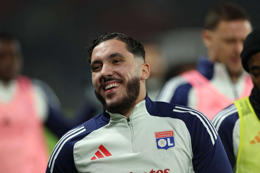 Rayan Cherki no Parc des Princes no mês passado