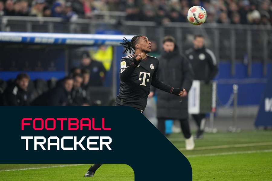 Olise on the ball for Bayern Munich