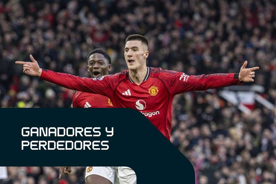 Sesko celebra su gol decisivo para el Manchester United Sesko celebra su gol decisivo para el Manchester United