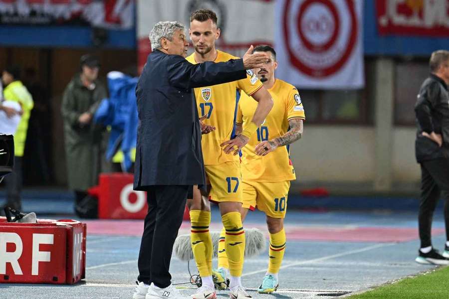 Mircea Lucescu și Denis Drăguș