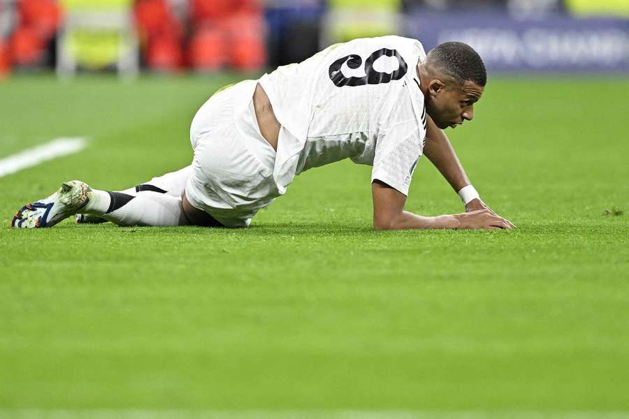 Kylian Mbappé ce mardi au Bernabéu.