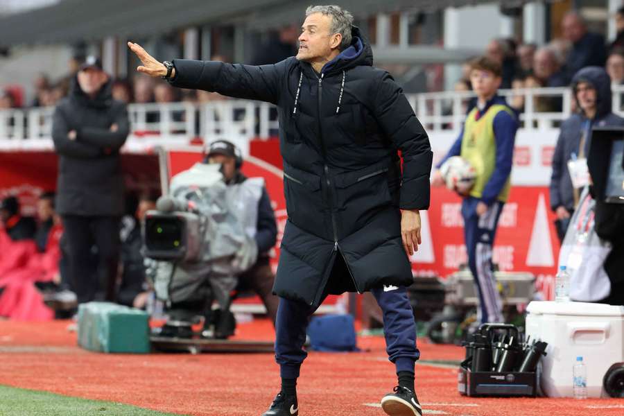 Luis Enrique à Brest samedi.