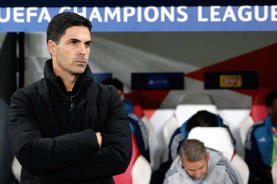 Arteta on the touchline Arteta on the touchline