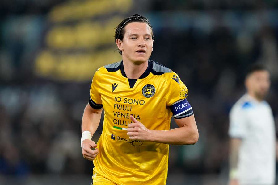 Florian Thauvin avec l'Udinese.