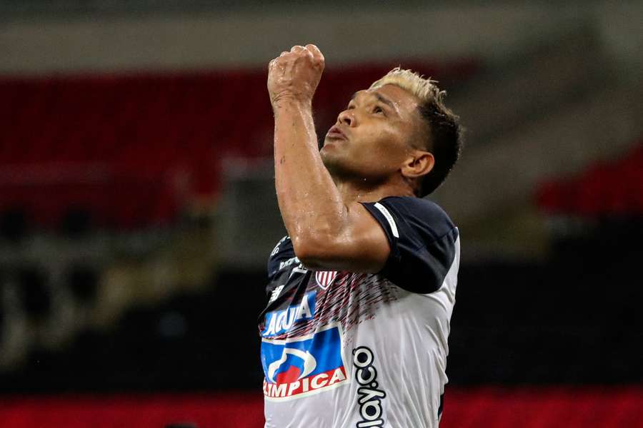 Teo Gutiérrez, con el Junior