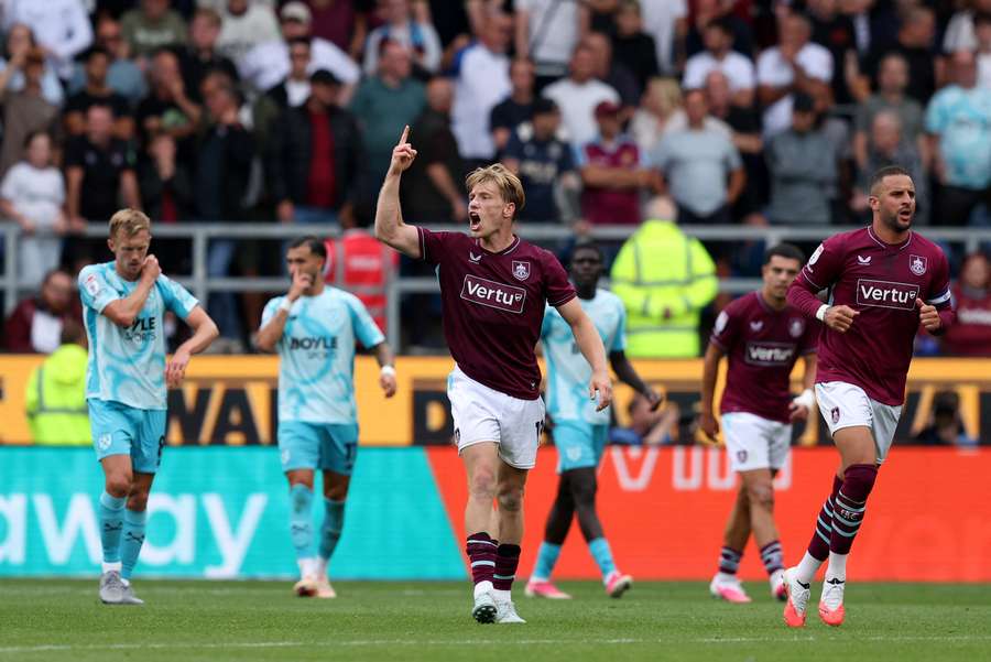 Burnley striker Zian Flemming Burnley striker Zian Flemming