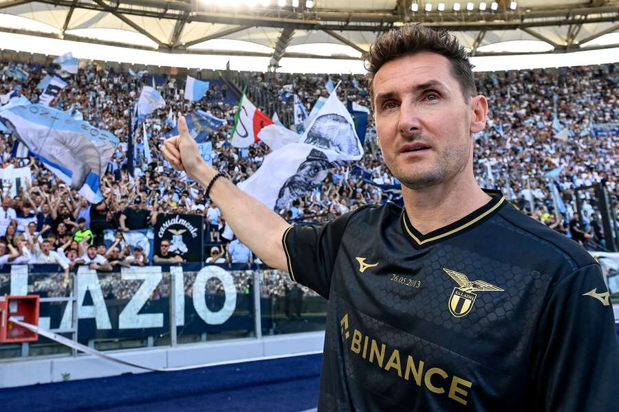In Italien machte sich Klose bei Lazio einen großen Namen