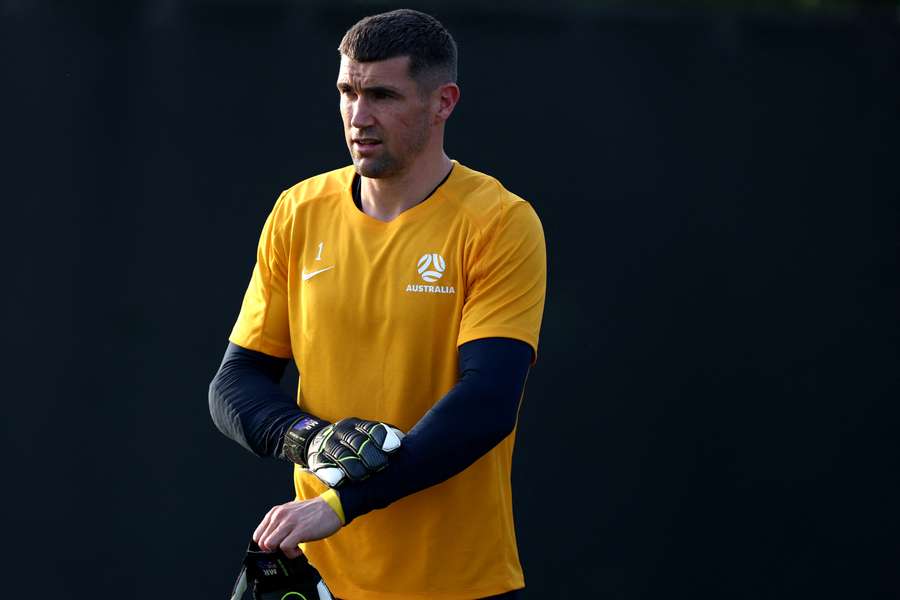 Ryan, en un entrenamiento con Australia