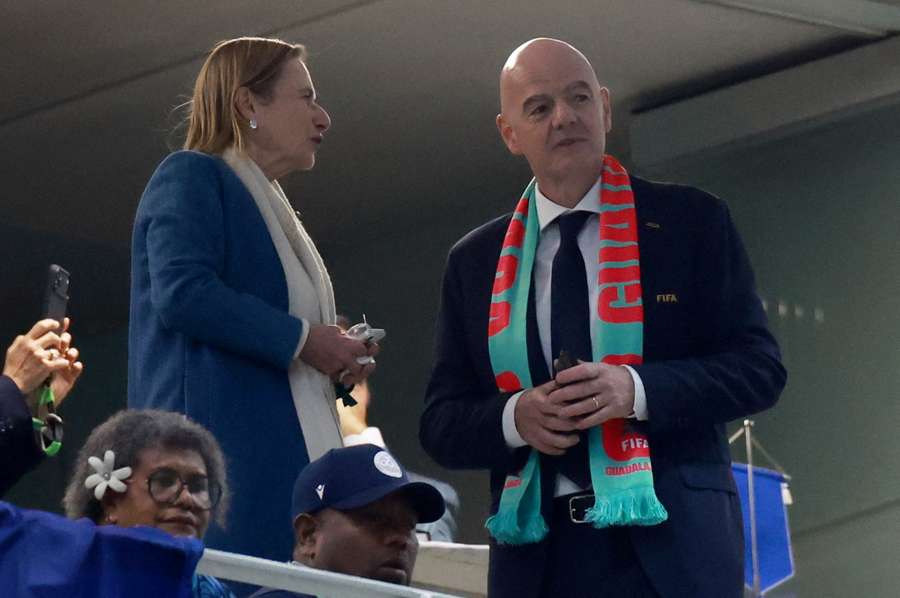 Il presidente della Fifa, Gianni Infantino Il presidente della Fifa, Gianni Infantino