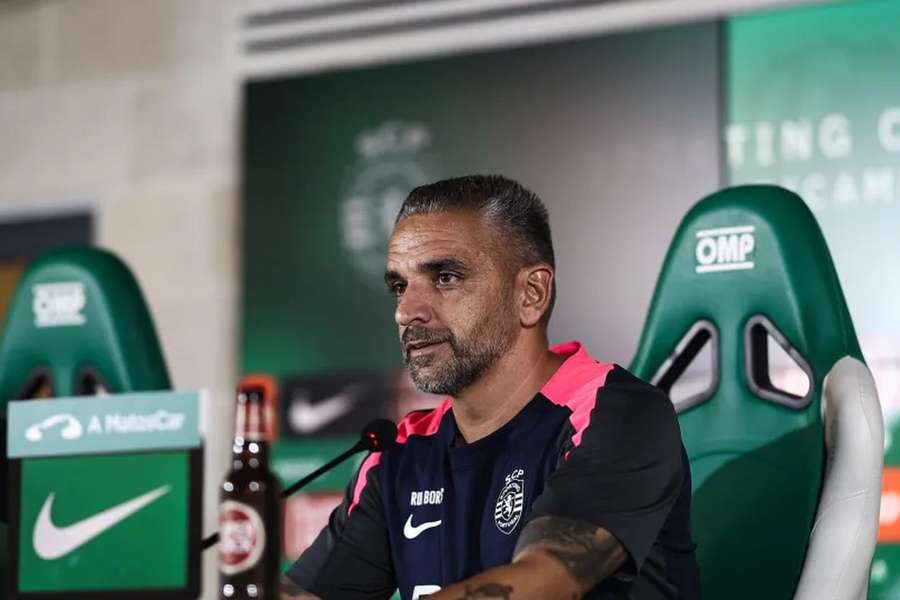 Rui Borges, treinador do Sporting Rui Borges, treinador do Sporting