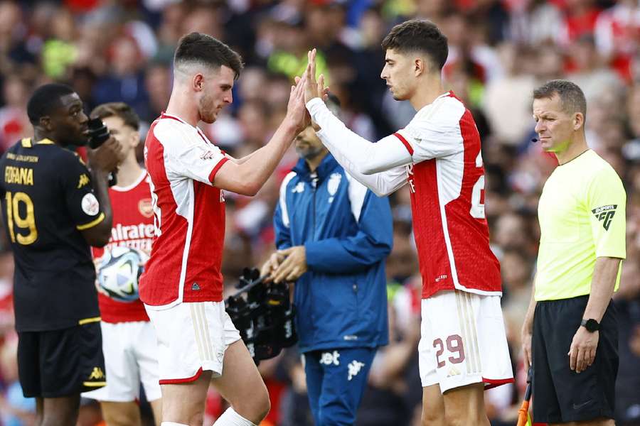 Arsenal's new signings Rice and Havertz