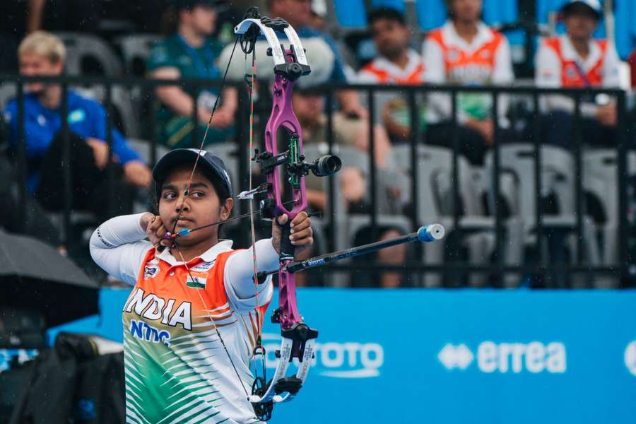 L'archère Prithika Pradeep le 9 septembre.