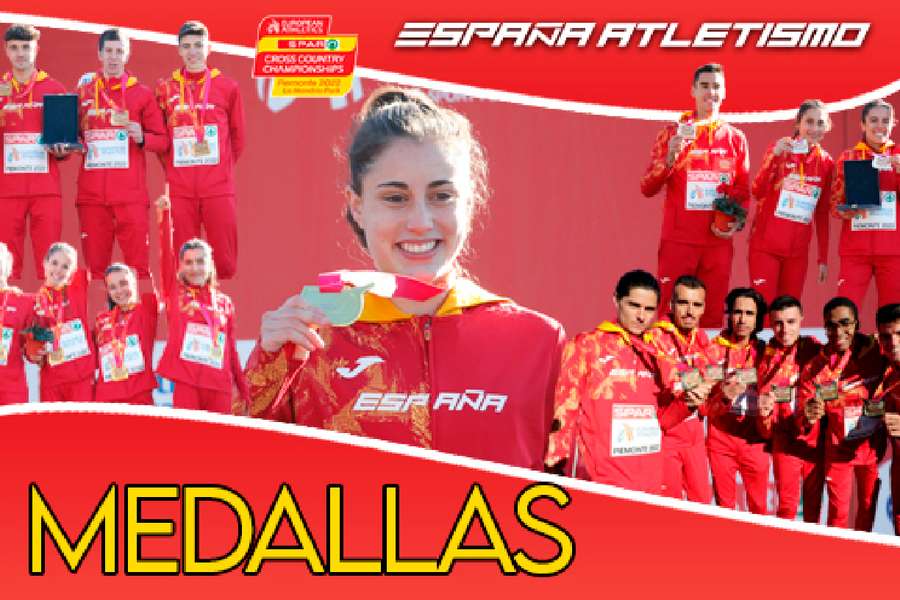 La selección española de atletismo se ha llevado cinco medallas en el Europeo de Cross.