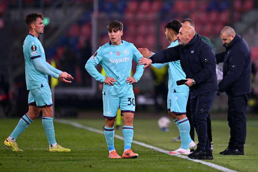 Vincenzo Italiano durante Bologna-Salisburgo