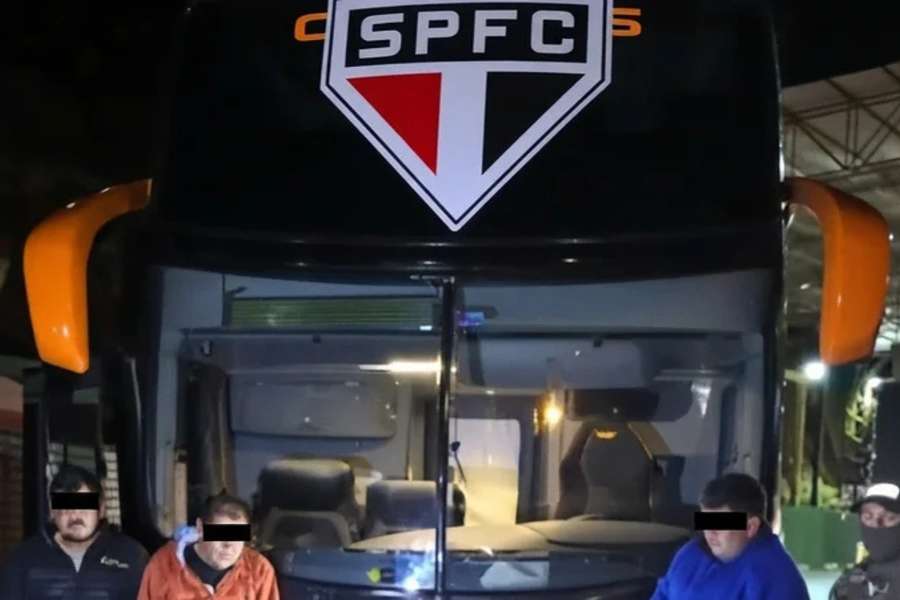Ônibus que seria usado pelo São Paulo foi apreendido com drogas