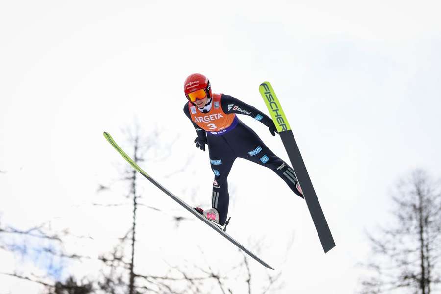 Schmid bei ihrem letzten Flug
