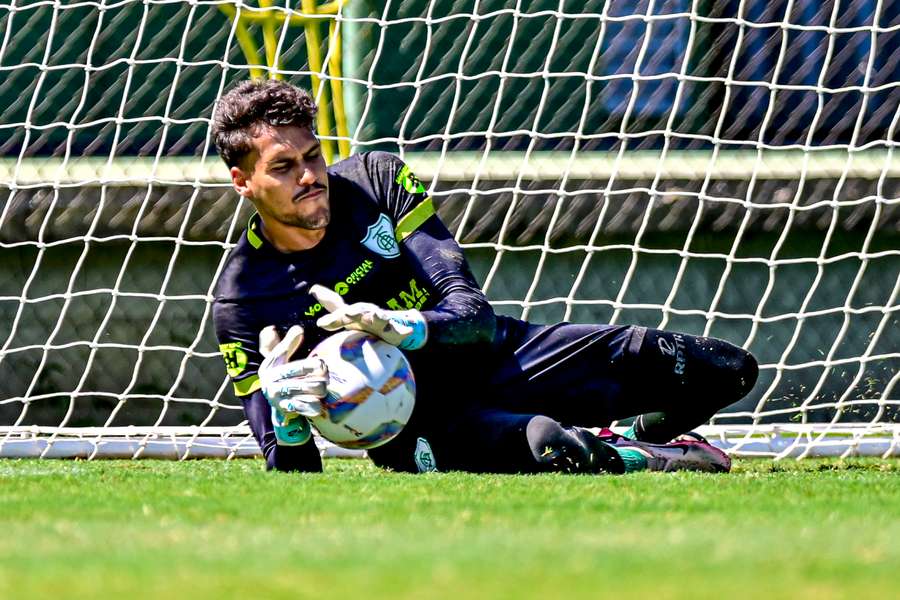 Matheus Mendes, durante el entrenamiento en el CT Coelho de Belo Horizonte