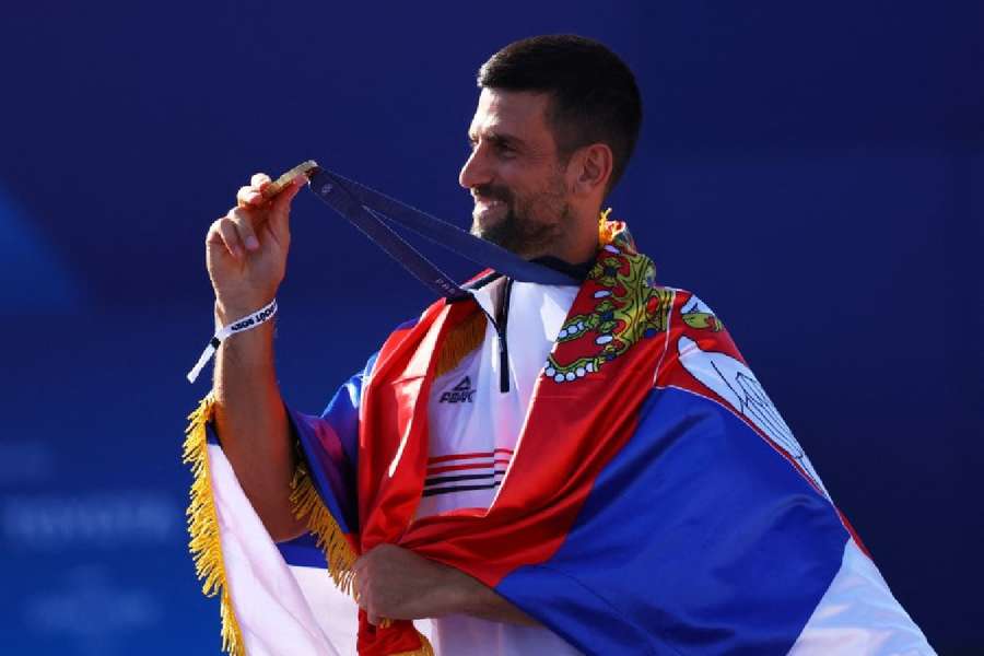 Djokovic was in top form as he won gold against rival Alcaraz in the Olympic final