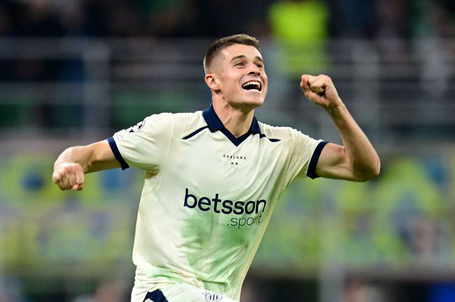 Nicolo Tresoldi viveu uma noite mágica em Milão Nicolo Tresoldi viveu uma noite mágica em Milão