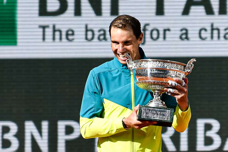 Rafa Nadal, con su última Copa de los Mosqueteros, la 14ª