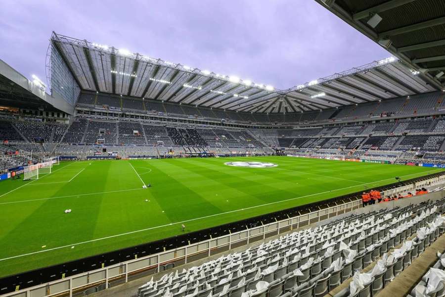 Il St James' Park di Newcastle è uno degli stadi che ospiterà le partite di Euro 2028
