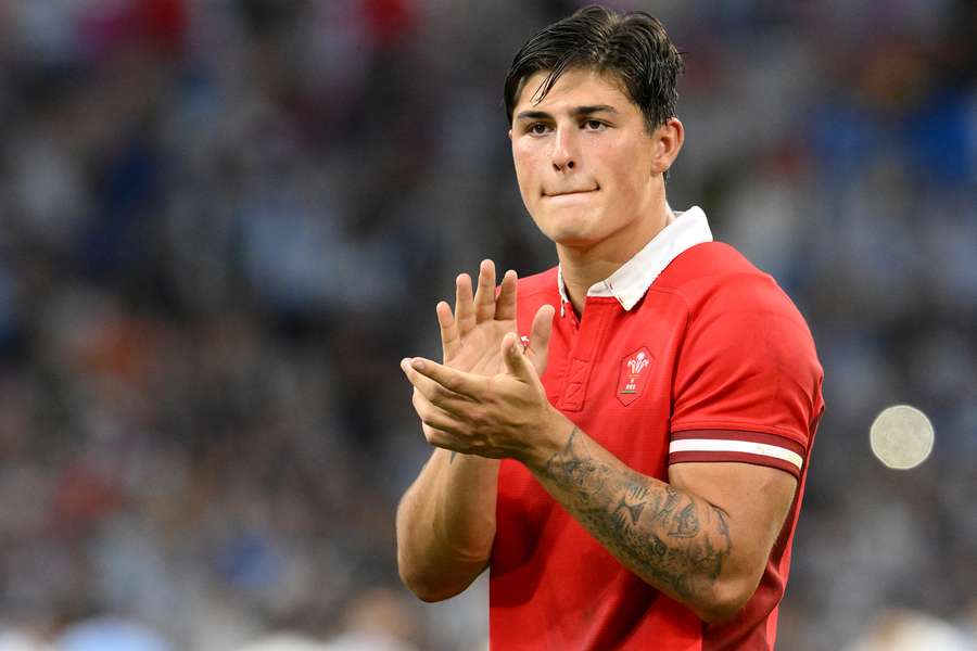 Louis Rees-Zammit featured in the 2023 Rugby World Cup for Wales