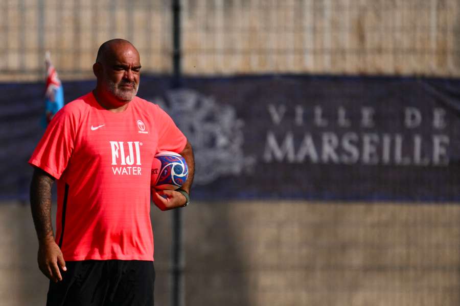 Simon Raiwalui à l'entraînement la semaine dernière à Marseille.