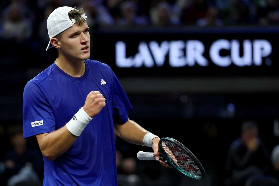 Jakub Menšík debutoval v Laver Cupu loni. Jakub Menšík debutoval v Laver Cupu loni.