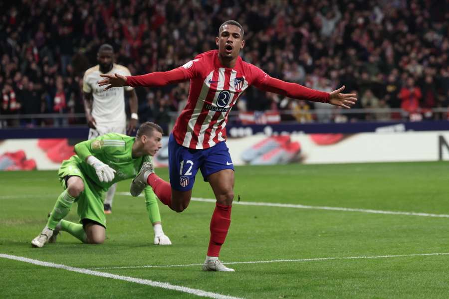 Samuel Lino abriu o placar para o Atlético de Madrid