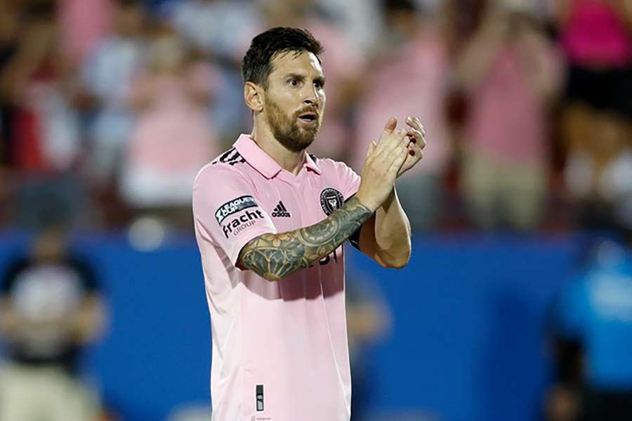 Lionel Messi of Inter Miami celebrates