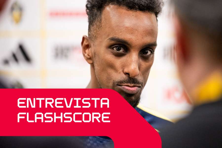 Taha Ali no estágio da Suécia durante a janela internacional de março