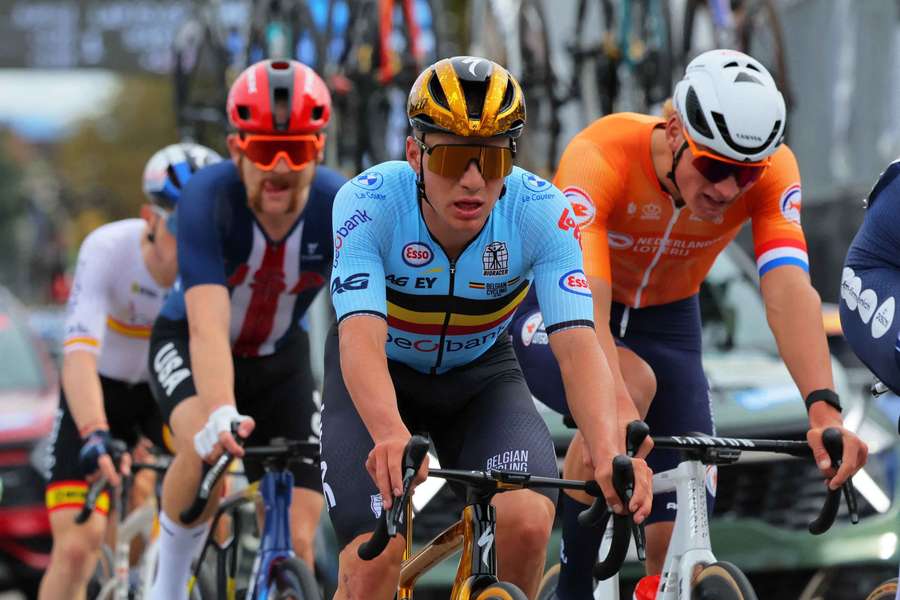 Belgium's Remco Evenepoel in action back in 2024
