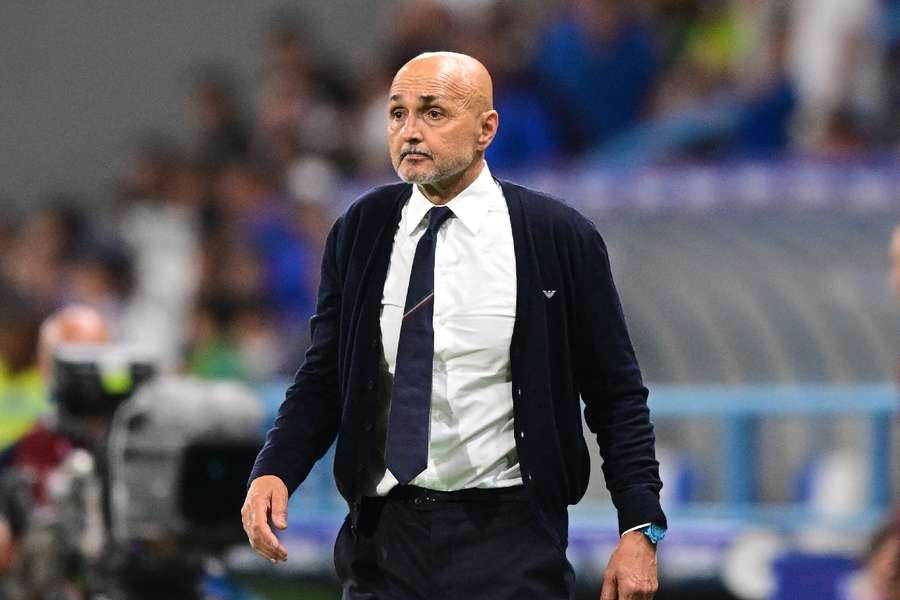 Spalletti on the touchline