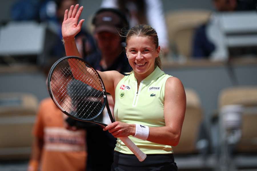 Chwalinska après sa victoire ce mercredi. Chwalinska après sa victoire ce mercredi.
