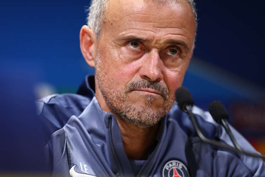 Luis Enrique falou aos jornalistas