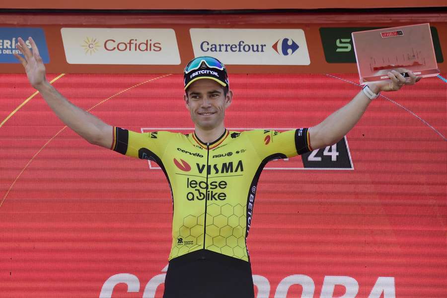 Van Aert celebrates another win