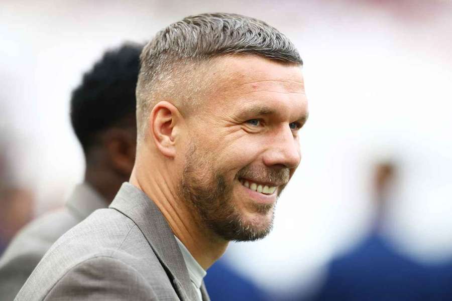 Lukas Podolski beim Soccer Aid Event am 31. Mai.