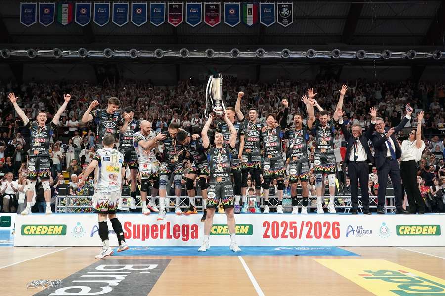 I festeggiamenti della Sir Susa Scai Perugia I festeggiamenti della Sir Susa Scai Perugia