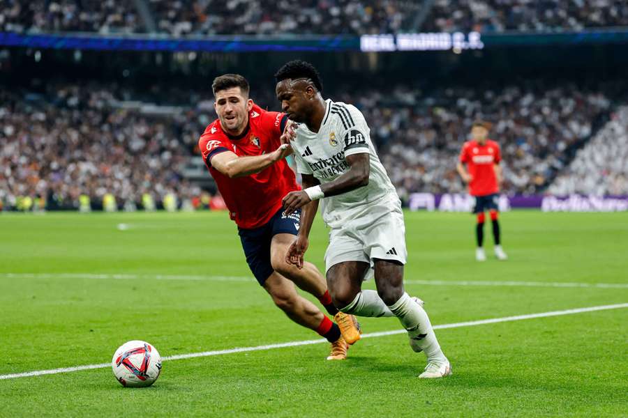 Vinicius, en el partido de ida ante Osasuna.