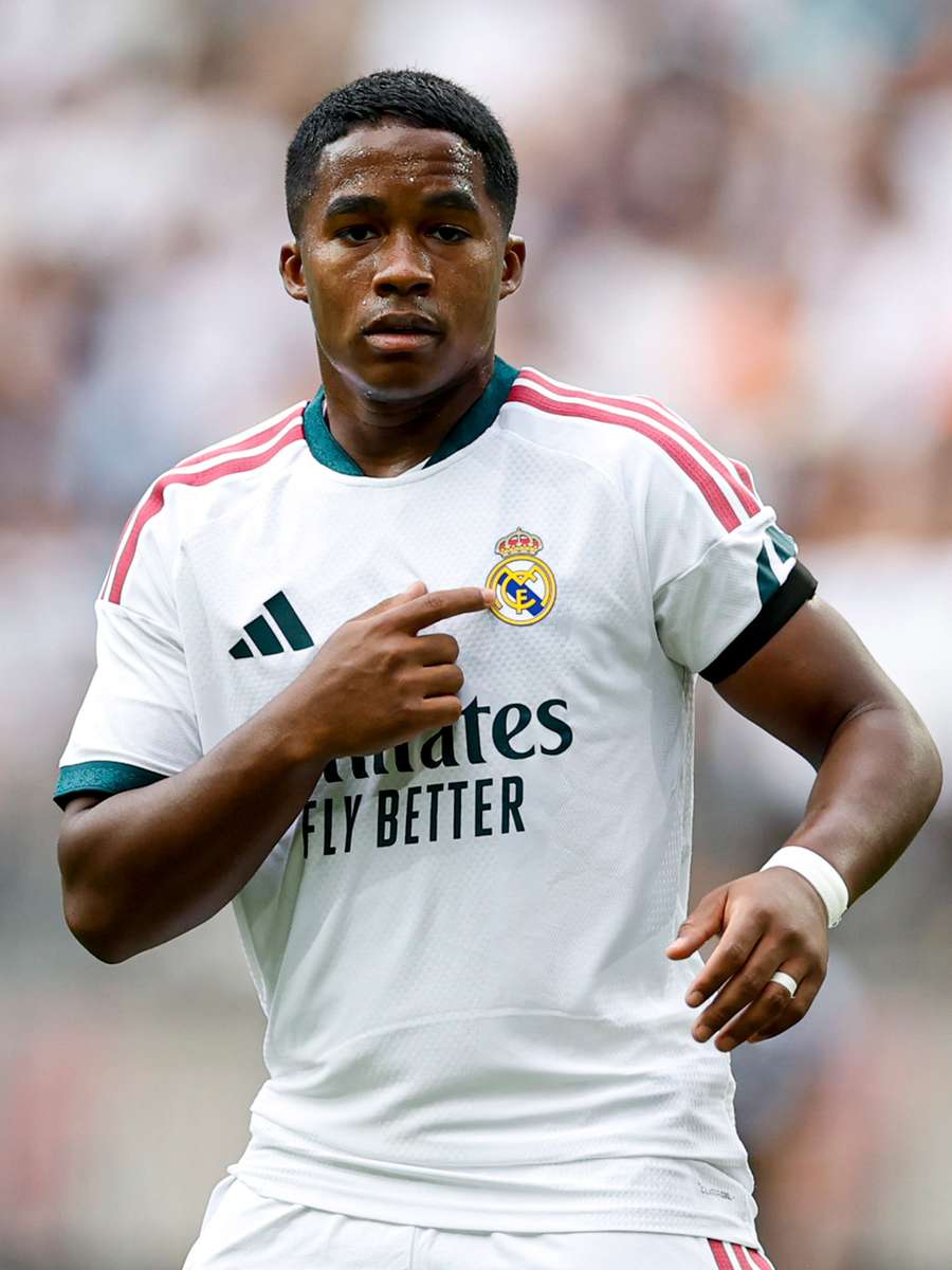 Endrick en amistoso de pretemporada del Real Madrid