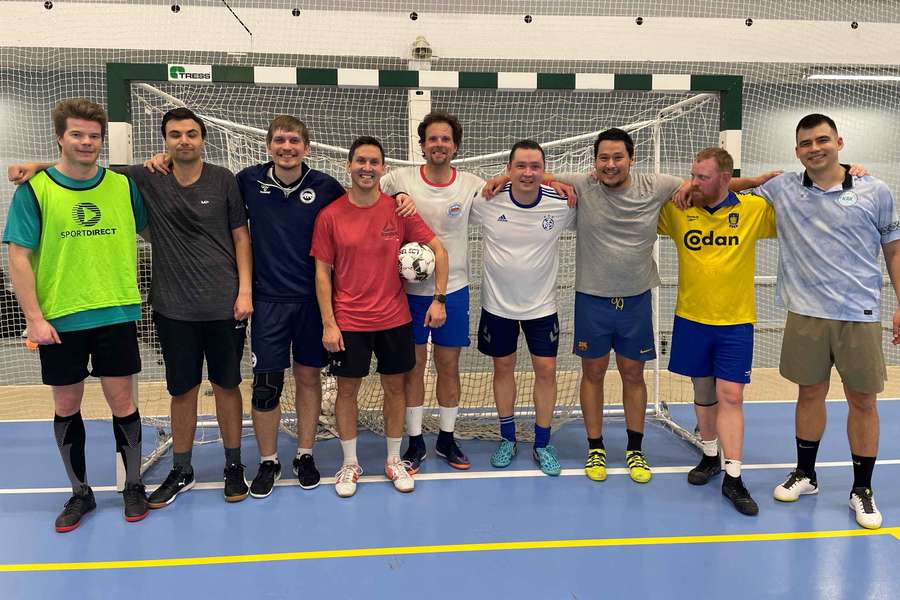 Jugadores del F.C. Nanoq, de Copenhague. Jugadores del F.C. Nanoq, de Copenhague.