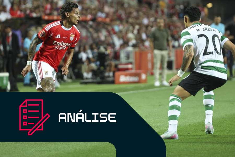 Richard Ríos e Maxi Araújo no onze mais valioso do dérbi