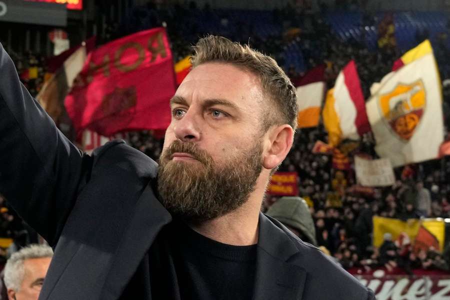 Daniele De Rossi na zijn eerste zege als Roma-trainer