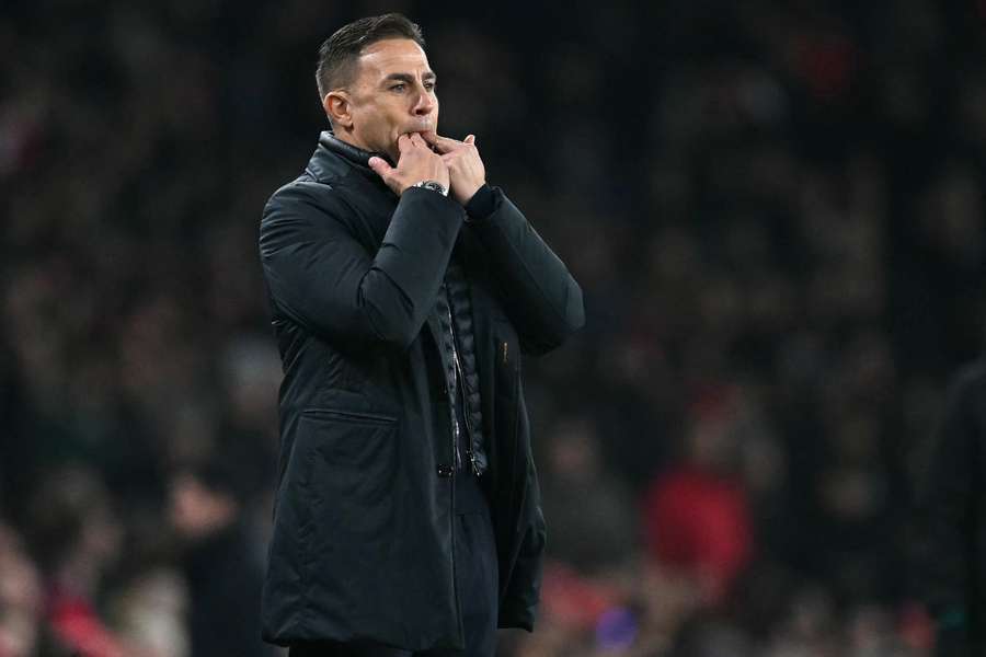 Fabio Cannavaro, treinador do Dínamo Zagreb