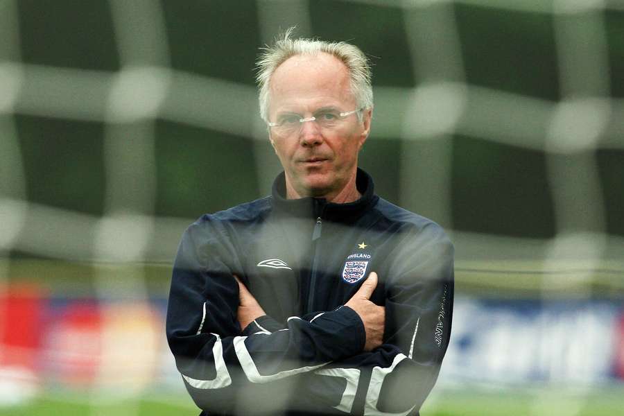 Sven-Göran Eriksson destacou-se ao serviço de Inglaterra
