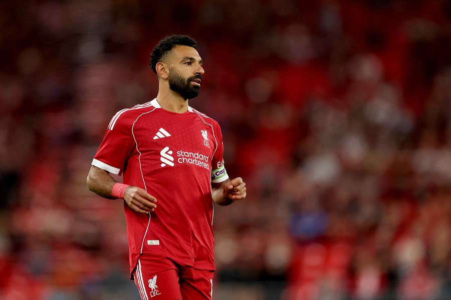 Mo Salah durante una delle amichevoli estive del Liverpool